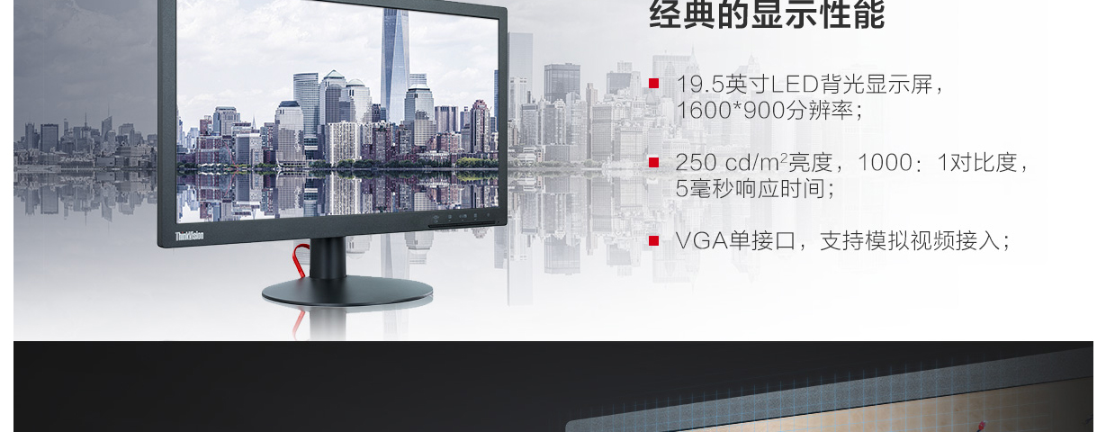 联想ThinkVision TE20-11 19.5显示器