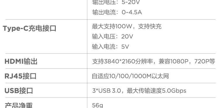 联想六合一 扩展坞D610 (36005304)