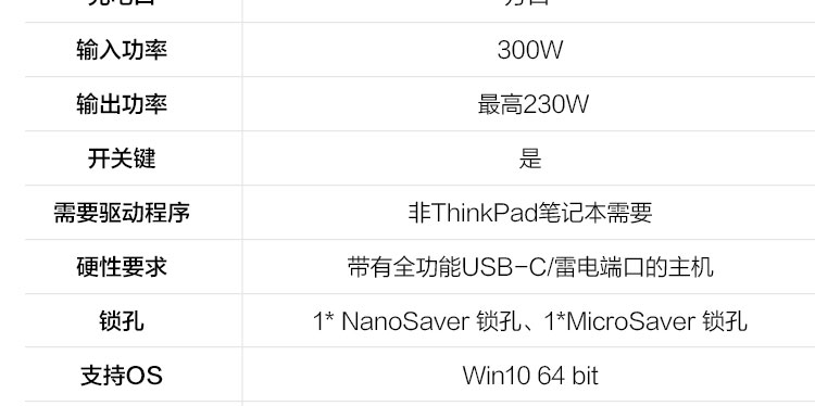 ThinkPad Thunderbolt 4 Dock Workstation Dock (40B00300CN)
