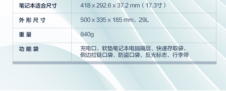 联想17寸都市双肩包 (4X40X54260)